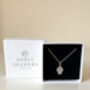 Sterling Silver Hamsa Hand Pendant Necklace, thumbnail 5 of 6