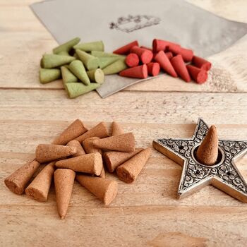 Festive Scented Incense Cones Autumn And Winter Scents, 2 of 8
