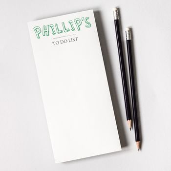 Personalised Notepads And Plain Pencils, 2 of 6
