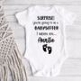 Surprise! You’re Going To Be A Babysitter Baby Vest, thumbnail 1 of 4