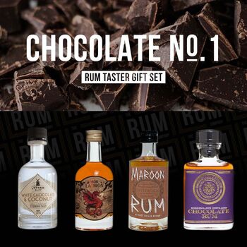 Chocolate Rum Taster Set Gift Box One, 3 of 4