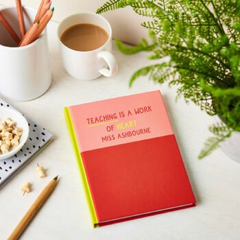 Personalised Hardback Notebook Gift For Teachers, 4 of 4