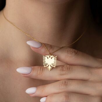 Heritage Albanian Eagle Necklace, 6 of 10