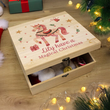 Personalised Unicorn Christmas Eve Box, 3 of 5