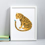 Tiger Friend Personalised Print, thumbnail 3 of 5
