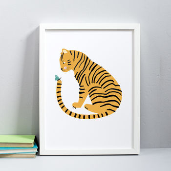 Tiger Friend Personalised Print, 3 of 5