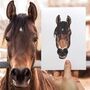 Personalised Horse Lover Face Portrait Print, thumbnail 2 of 11