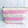 Personalised Rope Beach Bag And Accessories Bag, thumbnail 5 of 12