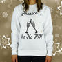 Prosecc Ho Ho Ho! Ladies Christmas Sweatshirt Jumper, thumbnail 1 of 7