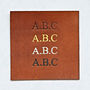 Personalised Brown Leather Cross Body Messenger Bag, thumbnail 5 of 8