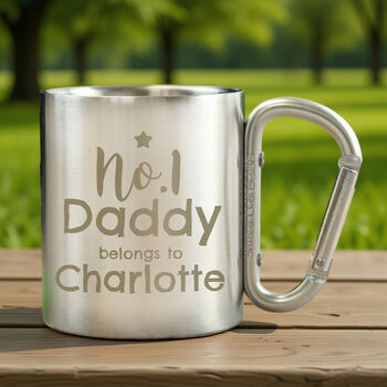 Personalised No.One Daddy Stainless Steel Mug, 3 of 5