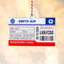 Personalised Boarding Pass Christmas Tree Decoration, thumbnail 4 of 5