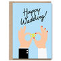 Happy Wedding Day Mr And Mrs Bride Groom Congrats Card, thumbnail 1 of 2