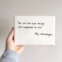 Personalised Embroidered Handwriting Canvas, thumbnail 5 of 12