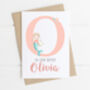 Personalised Christening Card Mermaid, thumbnail 4 of 4