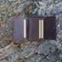 Women's Luxury Brown Leather Small Trifold Purse Rfid Protected Personsalised, thumbnail 4 of 8