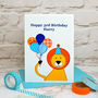 'Lion' Personalised Childrens Birthday Card, thumbnail 1 of 4