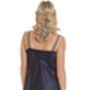 British Made Navy Blue Short Satin Nightdress With Lace Detail Ladies Size 8 To 28 UK, thumbnail 4 of 4