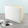 Personalised White Leather Photo Album, thumbnail 6 of 12