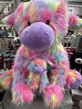Extra Large Rainbow Highland Cow Soft Toy 60cm, 5 of 6