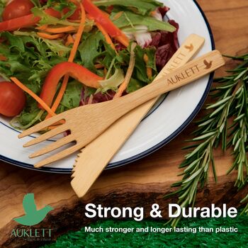 Bamboo Cutlery Set, 24 Piece, 5 of 6