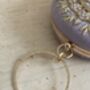 Purple Circular Raw Silk Bangle Clutch Bag, thumbnail 11 of 11