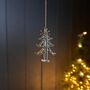 Hanging Gold And Clear Christmas Tree Decoration, thumbnail 3 of 3