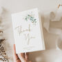 Wedding Thank You Cards Green And Gold, thumbnail 2 of 6