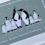 Penguin Family Portrait Print A4 Or A3, thumbnail 4 of 8