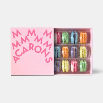 Tennis Macarons Gift Box Of Twelve, 5 of 12