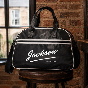 Personalised Vintage Bowling Bag, 3 of 5