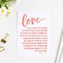 Love Is Patient Hand Lettered Art Print, thumbnail 4 of 8