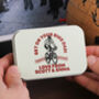 Personalised Bike Tool Gift Tin For Dad Adventure, thumbnail 2 of 6