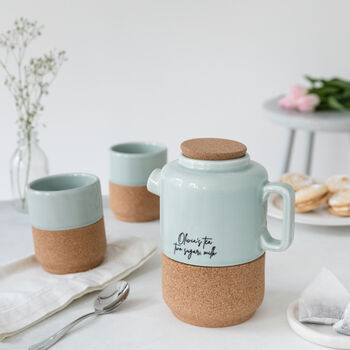 Personalised Ceramic Tea For Two Gift Set For Her, 4 of 7