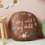 Children's Stay Wild Floral Name Cushion, thumbnail 3 of 3