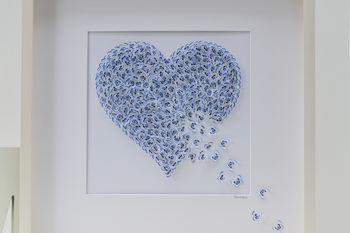 Grace 3D Framed Butterfly Heart, Handmade To Order, 3 of 7