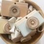 Wooden Toy Camera With Printed Pouch Keepsake Gift, thumbnail 2 of 4