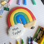 Personalised Rainbow Pencil Biscuit, thumbnail 1 of 2