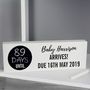 Personalised Classic Chalk Countdown Wooden Block Sign, thumbnail 1 of 4