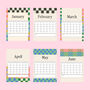 2025 Checkerboard Calendar Multi, thumbnail 3 of 4