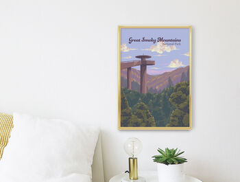 Great Smoky Mountains National Park Travel Poster Print, 3 of 8