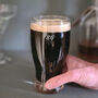 80th Birthday Bow Tie Beer Glass, thumbnail 3 of 9