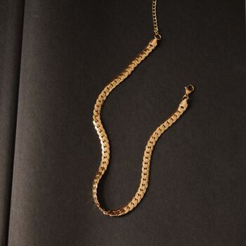 Collar Chain 18 K Gold Plated Necklace, 2 of 7