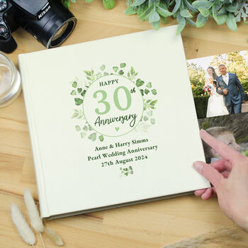 Personalised Botanical Anniversary Photo Album, 2 of 4