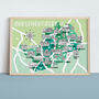 Hertfordshire Map Print, thumbnail 1 of 2