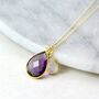 Mother And Child Semi Precious Birthstone Necklace, thumbnail 4 of 10