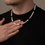 Freshwater Pearls With Tiger Eye Stone Necklace, thumbnail 3 of 7
