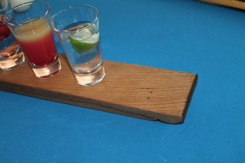 barrel stave shot glass holder by phil rao studio two ...