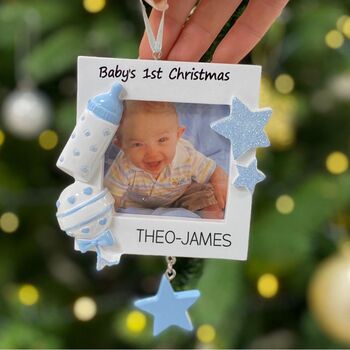 Personalised Baby’s First Christmas Decoration, 4 of 8