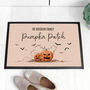 Personalised Halloween Pumpkin Patch Indoor Doormat, thumbnail 1 of 4